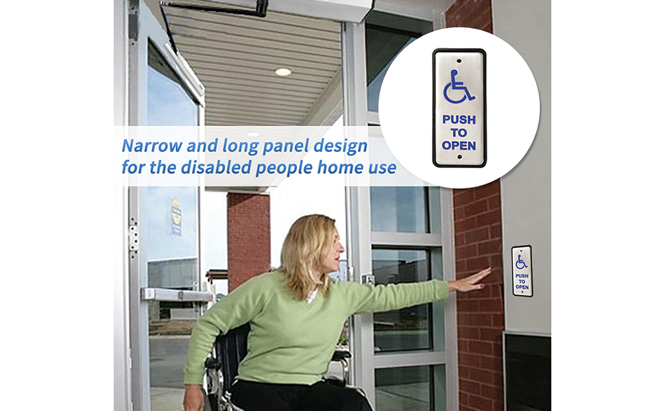 slim handicapped wireless push button application