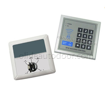 Heavy duty automatic sliding door system access control system