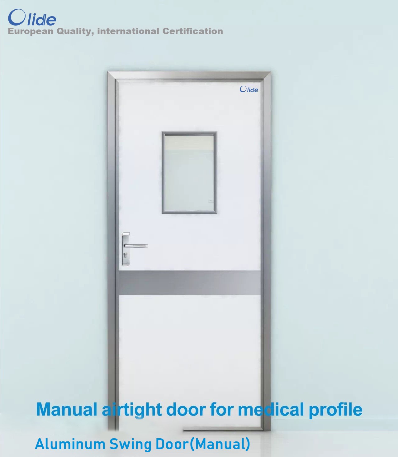 manual airight Aluminum swing door for medicial profile