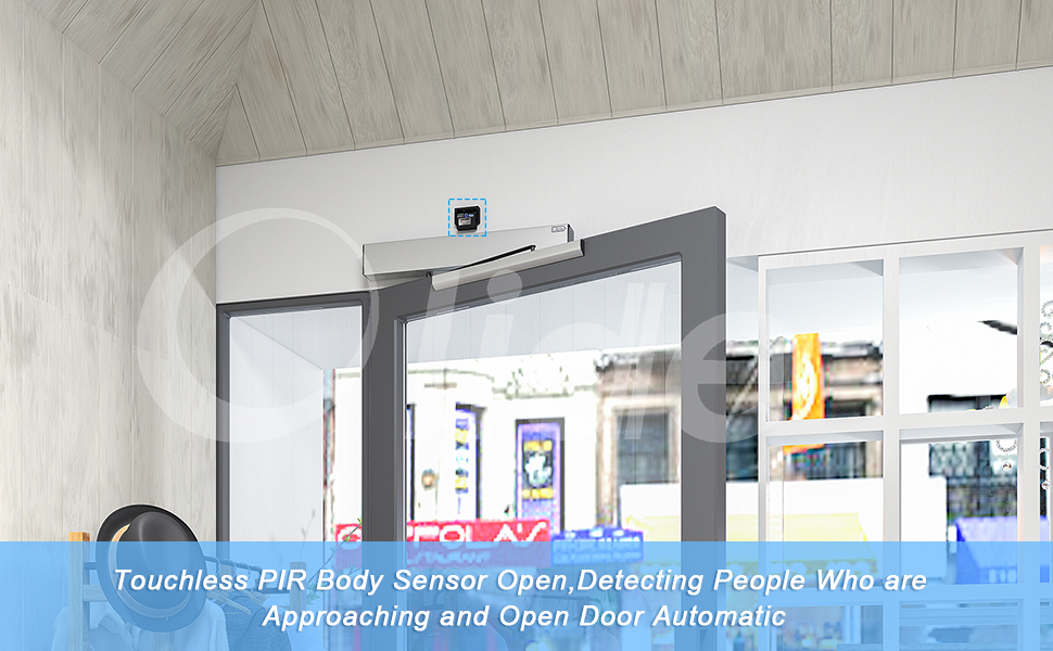 no touch electric swing door closer with body sensor