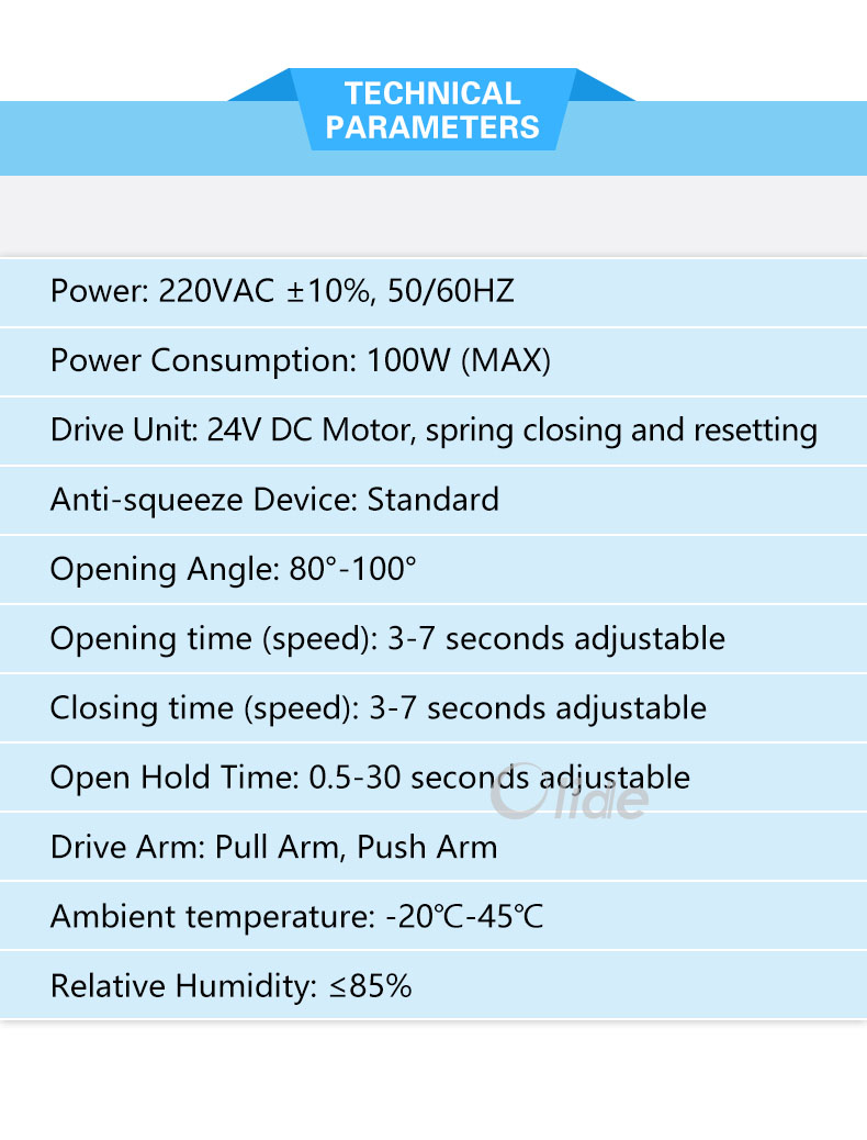 olide Automatic swing spring door opener details 01