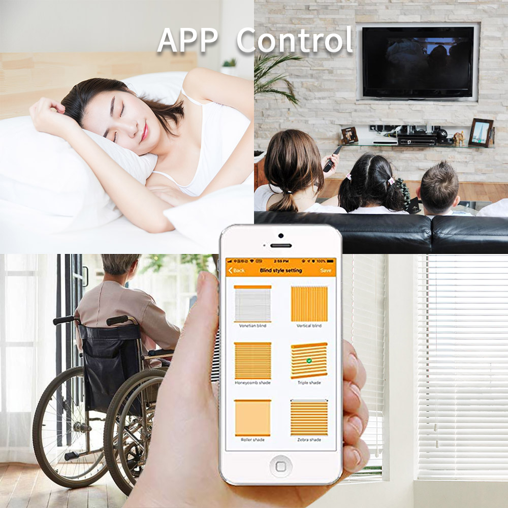 APP Control smart roller shade motor advantages