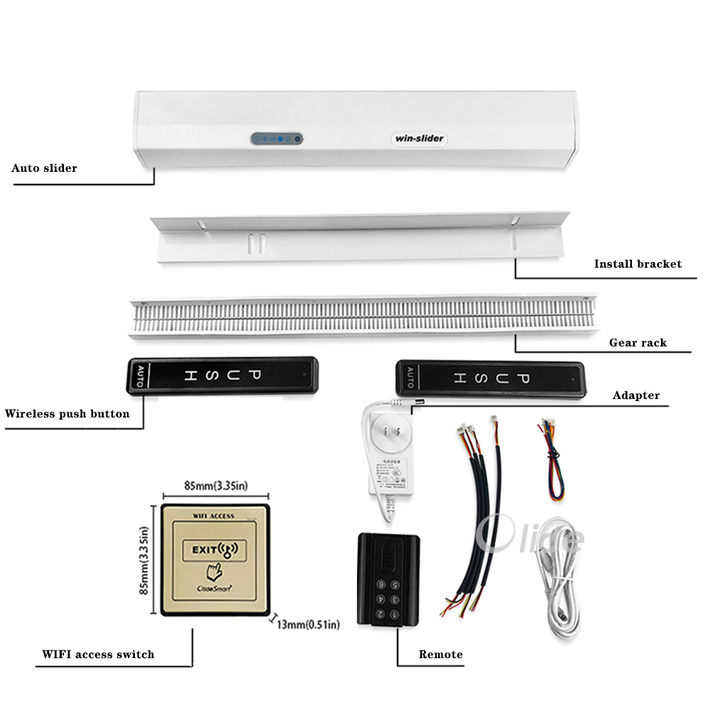 Alexa voice control Residential sliding door opener