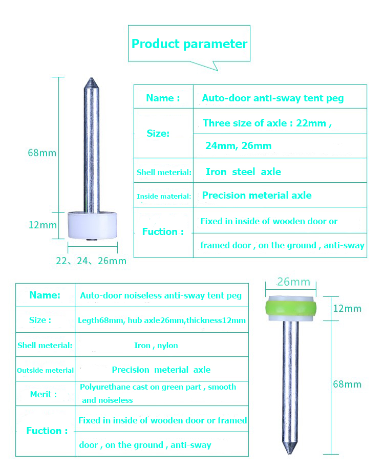 Automatic door floor guifer nail 02