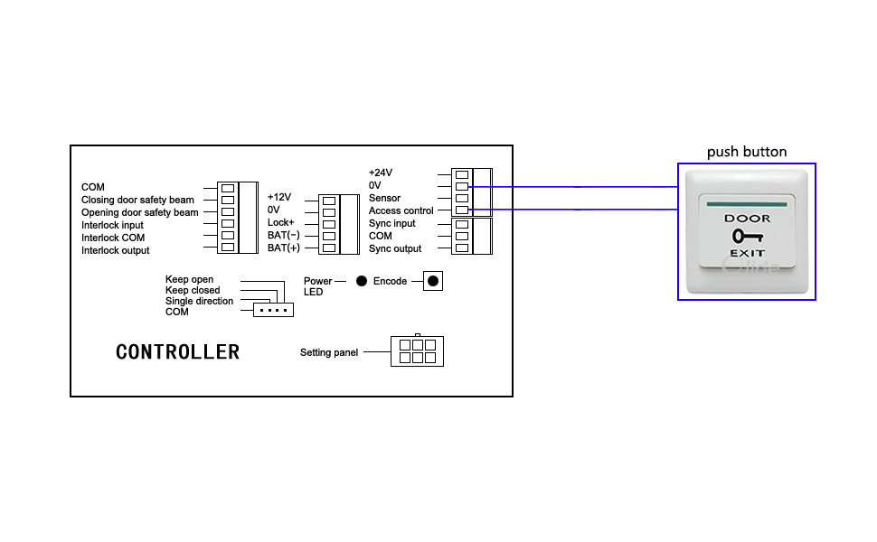 swing door opener SW120 wiring diagram