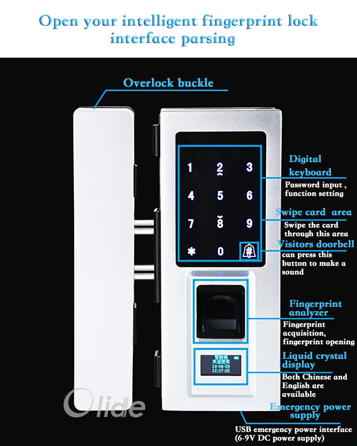 fingerprint password key lock9700