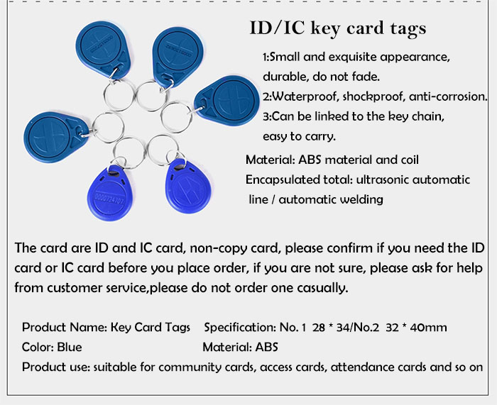 ID key card tags 03700