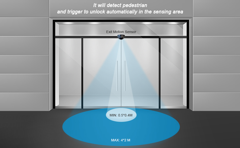 access control system with sensor