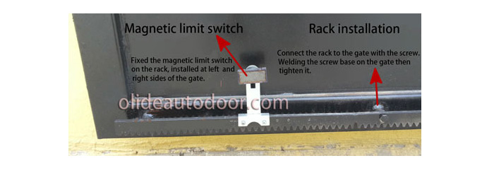 Automatic Factory Gate Opener gear rack