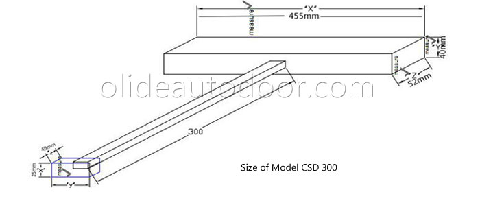 window opener size csd300